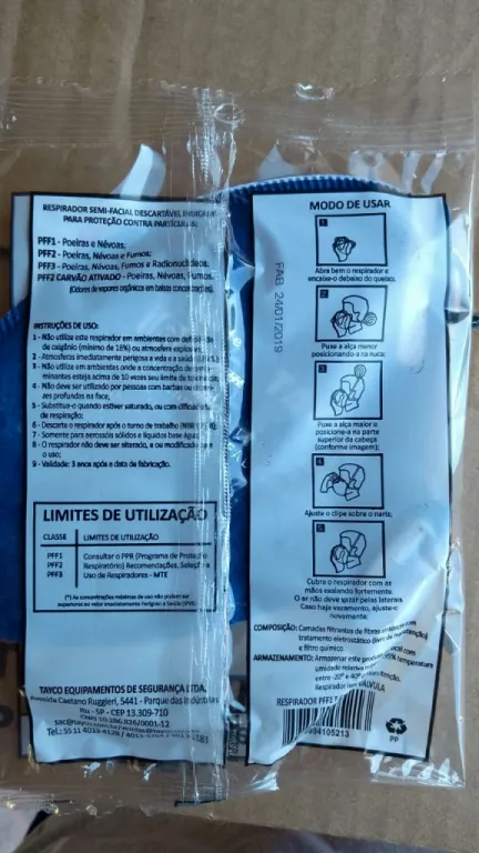 VENDO TAPABOCAS PFF1 SEI MODELO T650 — foto 3