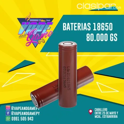Se vende bateria LG 18650 nueva para vape #1631911 | Clasipar.com en  Paraguay