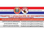 TRAMITES DE LEGALIZACION DE DOCUMENTOS Y CERTIFICADOS EN PARAGUAY