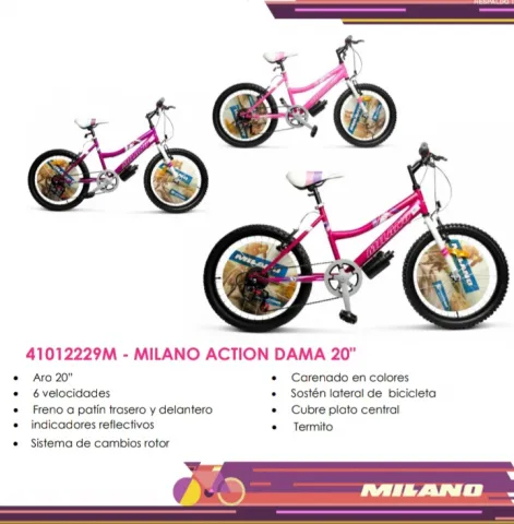 Bicicleta milano aro 20 hot sale