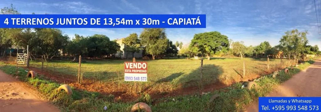 VENDO EN OFERTA 4 TERRENOS JUNTOS EN CAPIATÁ A 2 CUADRAS DE CAMINO ASFALTADO — foto 3