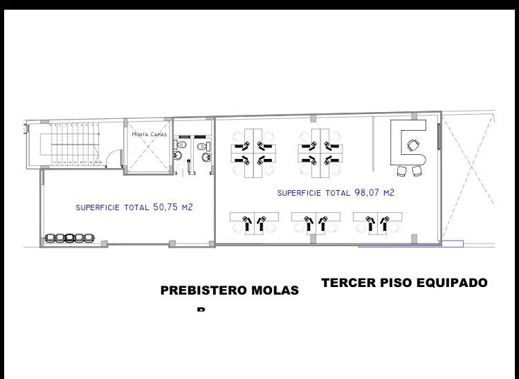 SE ALQUILA!!!! Todo un piso para Oficina En Zona Artigas — foto 3