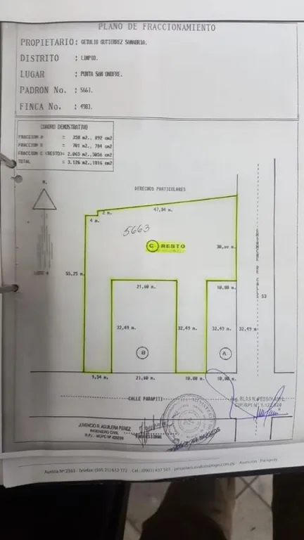 Limpio, vendo terreno de 2065 m2 de superficie, en el centro. — foto 2