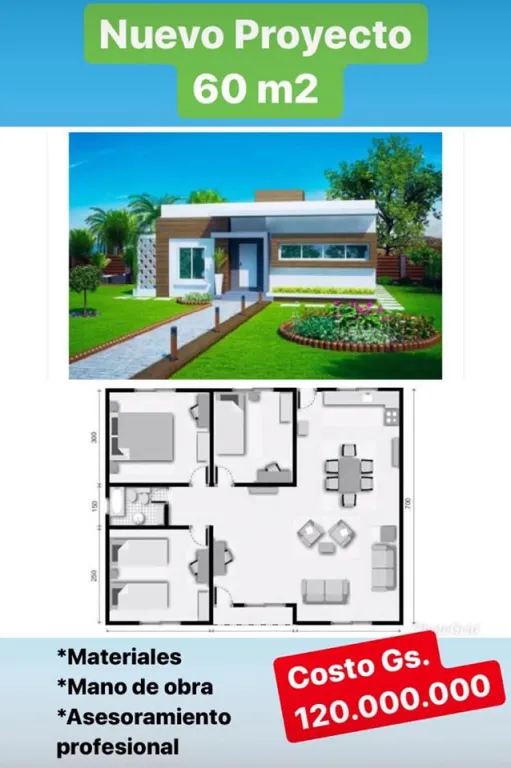 Hermosa casa minimalista a construir!! — foto 2