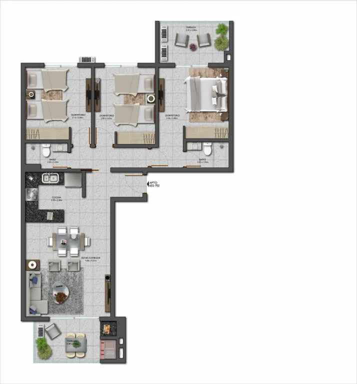VENDO VARIOS DEPARTAMENTOS EN POZO EN EJE CORPORATIVO — foto 3