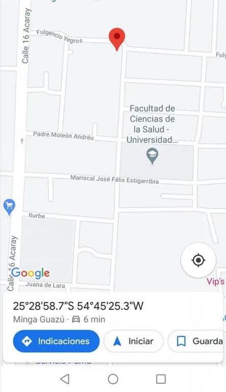 Vendo 2 terrenos juntos 24 x 30 en el centro urbano de Minga Guazú, a 3 cuadras de la Facu — foto 2
