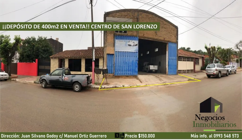 EN VENTA DEPÓSITO DE 400m2 EN EL CENTRO DE SAN LORENZO - ZONA FÁBRICA DE NIKO — foto 2