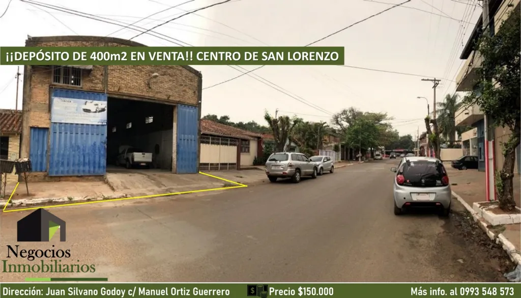 EN VENTA DEPÓSITO DE 400m2 EN EL CENTRO DE SAN LORENZO - ZONA FÁBRICA DE NIKO — foto 3