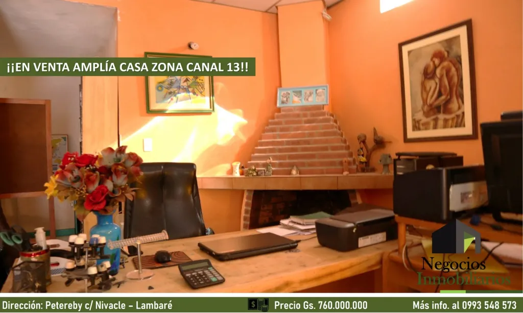 VENDO OFERTA AMPLÍA CASA CON PISCINA EN LAMBARÉ ZONA CANAL 13 Y SUPERMERCADO EL PUEBLO — foto 3