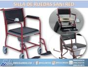 SILLA DE RUEDAS SANITARIA SANI RED