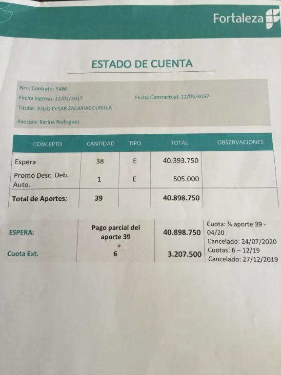 VENDO DOS CONTRATOS DE FORTALEZA DE INMUEBLES — foto 2