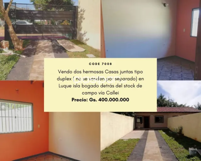 Vendo Dos Casas Hermosas Juntas Tipo Duplex Ya Por 400 000 000 Clasipar Com En Paraguay