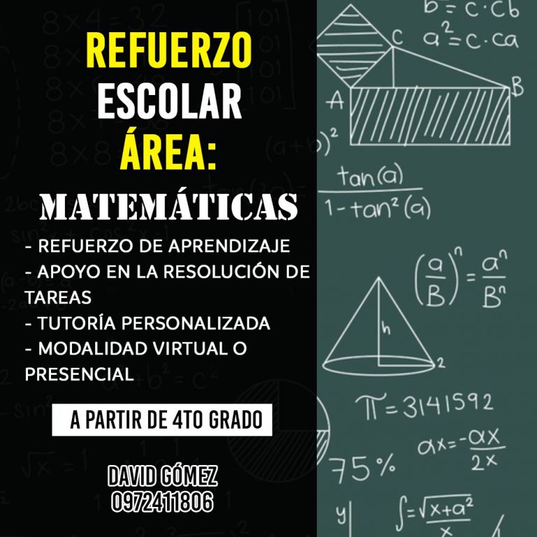 Refuerzo Escolar De Matematicas Virtual O A Domicilio Clasipar Com En Paraguay