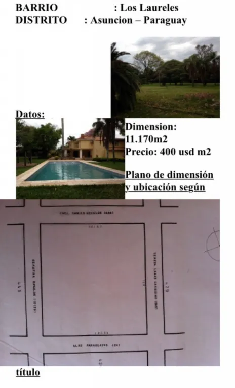 AV. EUSEB. AYALA, FORTIS: TENTADORA OPORTUNIDAD- 11.000 M2 P GRANDES EMP. INMOBILIARIOSI — foto 3