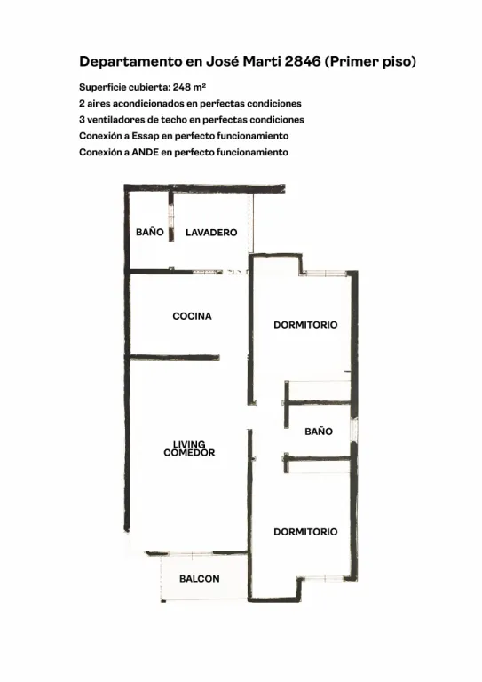 Departamento 5 ambientes 242 m² en Asunción — foto 2