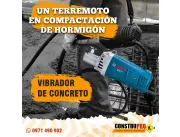 Alquiler VIBRADOR ELÉCTRICO PROFESIONAL PARA HORMIGÓN
