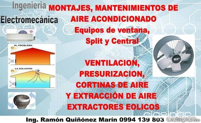 Servicios de Construcción / Anexos - AIRE ACONDICIONADO PROVISION, MONTAJES Y MANTENIMIENTO .