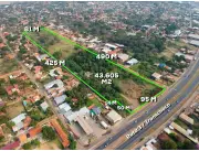 LIMPIO S/ RUTA TRANSCHACO: 43.000M2, IDEAL P/ GRANDES EMPRENDIMIENTOS, DEPÓSITOS, EMPRESAS