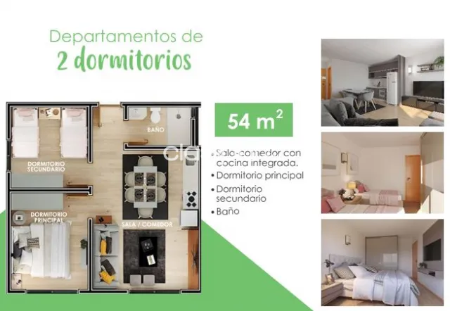 Dptos. en Luque - 54m2 Emprendimientos HUPI — foto 2