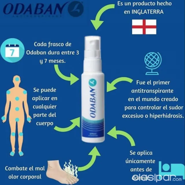 celos almohada Misterioso Antitranspirante tratamiento para la Hiperhidrosis / Odaban #1727057 |  Clasipar.com en Paraguay