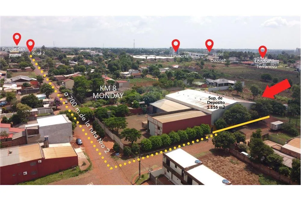 DEPOSITO KM 8 MONDAY CIUDAD DEL ESTE 380,000 USD — foto 3