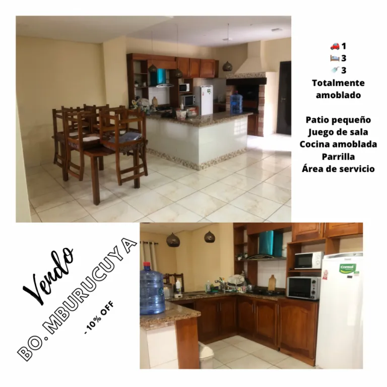 VENDO DUPLEX AMOBLADO EN BARRIO MBURUCUYA — foto 3