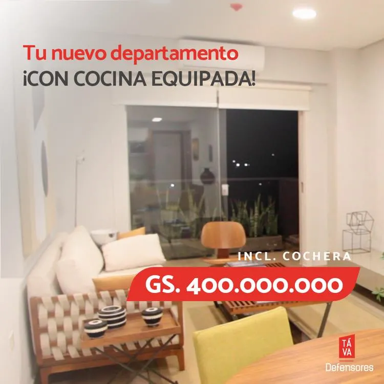 DEPARTAMENTO AMPLIO DE 2 HAB. CON COCHERA INCLUIDA A ESTRENAR!!! — foto 2