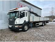 CAMION SCANIA P340 2005 + GRUA HIAB CON CAJA ABIERTA DE 10,25M