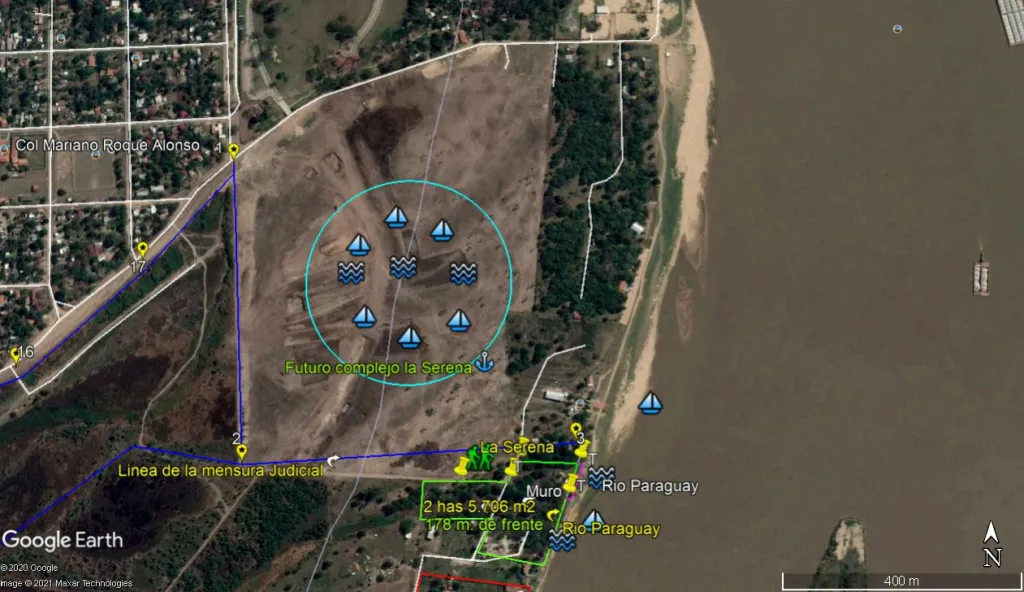 Sobre Rio Paraguay Vendo 2 has 5.706 m2 a 1.000 ms. del puente remanso — foto 2