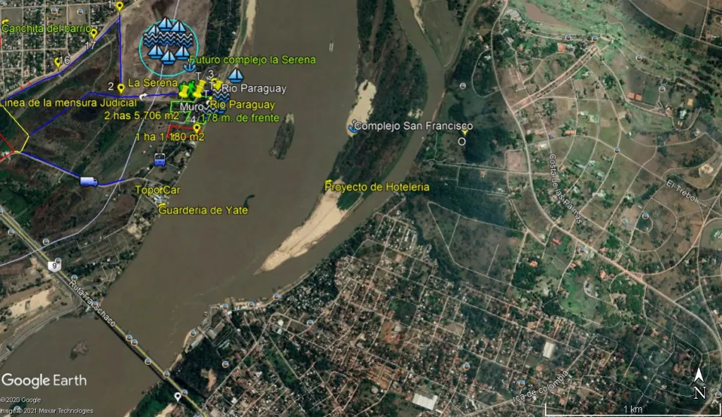 Sobre Rio Paraguay Vendo 2 has 5.706 m2 a 1.000 ms. del puente remanso — foto 3