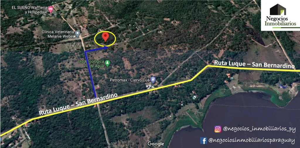 SAN BERNARDINO - OFERTO TERRENO ZONA CIERVO CUÁ A 400metros DE LA RUTA LUQUE - SANBER — foto 2