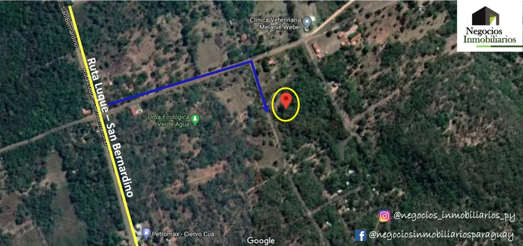 SAN BERNARDINO - OFERTO TERRENO ZONA CIERVO CUÁ A 400metros DE LA RUTA LUQUE - SANBER — foto 3