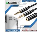 Cable Auxiliar UGREEN Divisor de Audio y Micrófono