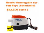 Bomba Sumergible 12v con boya automatica incorporada