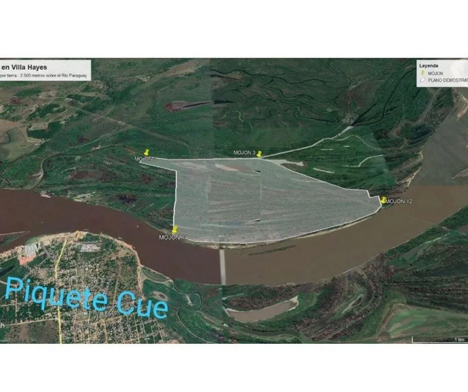 VENDO AMPLIO TERRENO SOBRE EL RIO PARAGUAY 333 HECTAREAS — foto 2