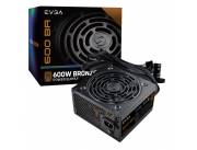 FUENTE EVGA 600W BA 80PLUS BRONZE 100-BA-0600-K1