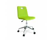SILLA GIR PATA CROMADA VERDE