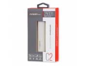 POWER BANK ARG-PB-1130WT 2500 MAH BLANCO