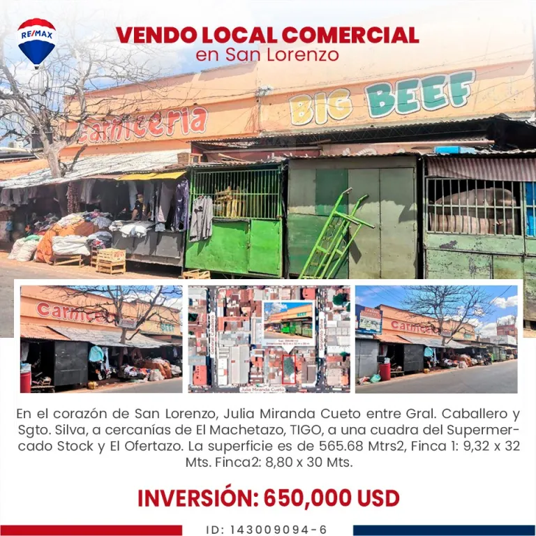 ▶️VENDO LOCAL COMERCIAL EN SAN LORENZO‼️ — foto 3