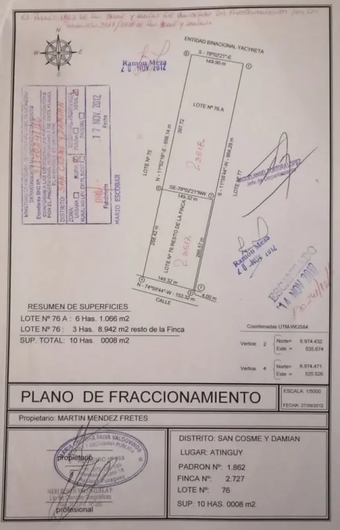 VENDO HERMOSA PROPIEDAD DE 6 HAS CAMPO NATURAL ZONA ITAPUA ENTRADA SOBRE ASFALTO SAN COSME — foto 2