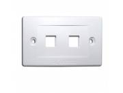 TAPA PLAST.DE 02 PUERTOS LP-3317V2WH1 NE LANPRO
