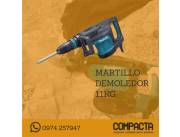 ALQUILER DE MARTILLETE DEMOLEDOR 11. 16 Y 30 KG PROFESIONAL MAKITA