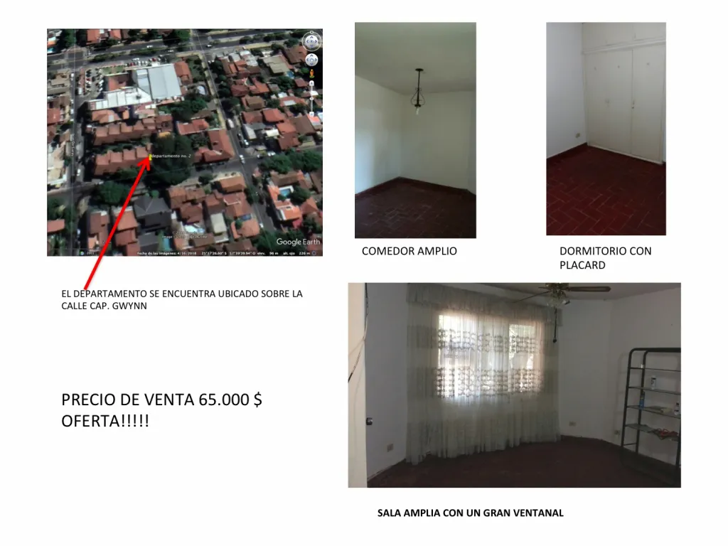 VENDO Departamento 2 DORMITORIOS Sajonia 4 cuadras ESTADIO DEFENSORES DEL CHACO — foto 2