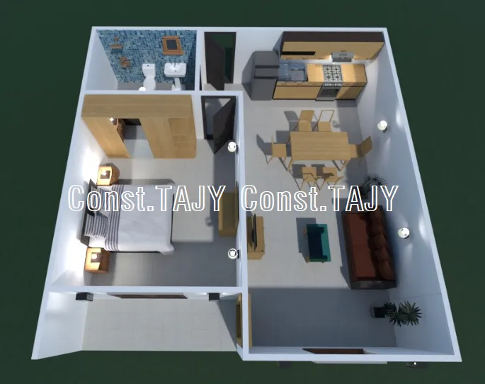 CASA A ESTRENAR DE 1 DORMITORIO EN TERRENO DE 360 m2. Zona de Ruta 1 km 23. — foto 3