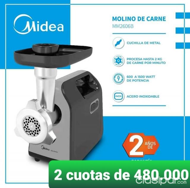 Electrodomésticos - MOLINO DE CARNE MIDEA PARA 2 KG X MINUTO !! NUEVOS CON GARANTIA ! FINANCIO EN 2 CUOTAS !!