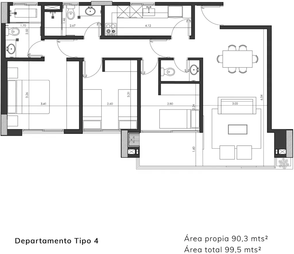 VENDO DEPARTAMENTO EN EDIFICIO MATRISA CARMELITAS 3 DORMITORIOS FINANCIADO 120 MESES! — foto 2