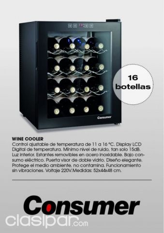 Enfriador de Vino Consumer 16 botellas