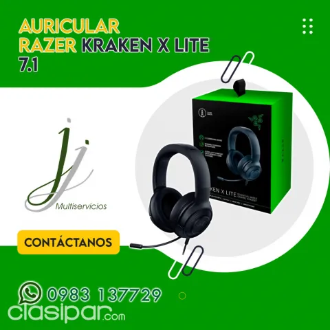 Auricular Razer Kraken X Lite 7.1