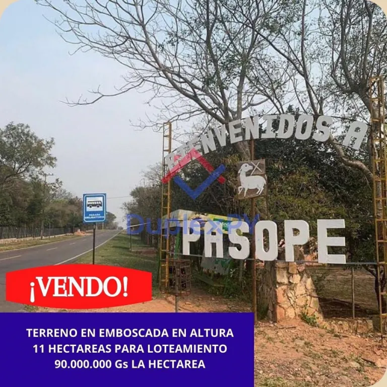 VENDO TERRENO EN EMBOSCADA PARA LOTEAMIENTO A 2KL DE LA RUTA LUQUE SANBER — foto 3