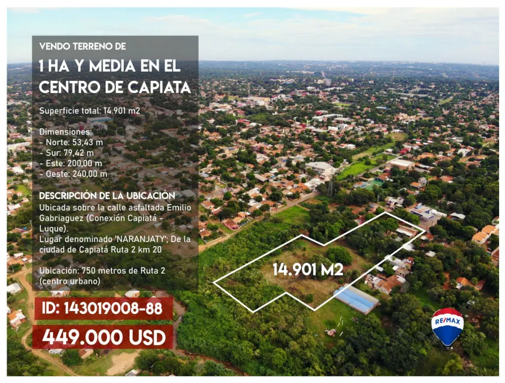 VENDO TERRENO P DESARROLLO INMOBILIARIO - CAPIATÁ — foto 2